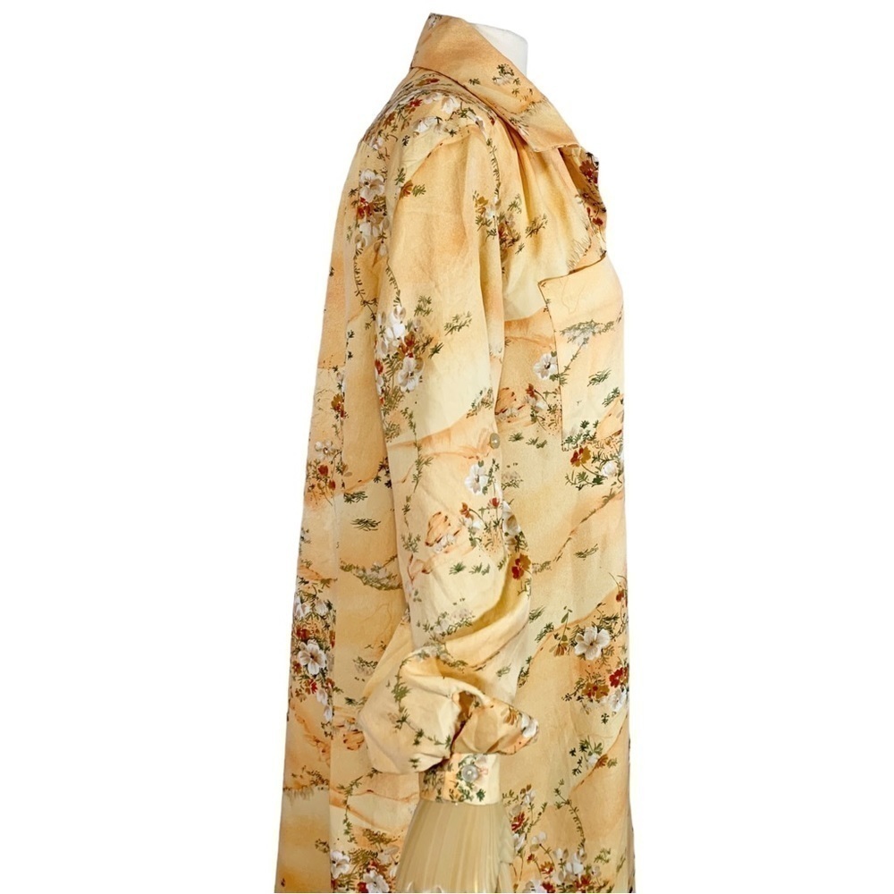 Vintage Kimo's Polynesian Shop Floral Hawaiian Maxi Dress Size 12 - Picture 9 of 11